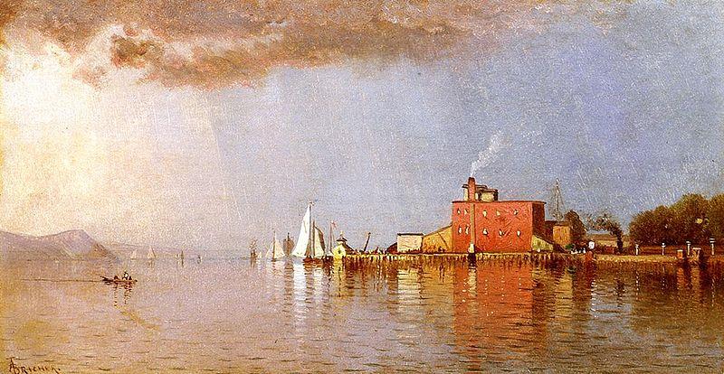 Alfred Thompson Bricher Along the Hudson oil painting picture